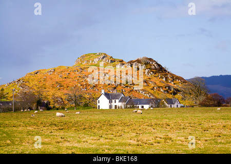 Dunadd Wallburg in Kilmartin Glen Stockfoto