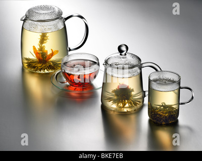 Tee-Auswahl Stockfoto