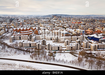 Dumbiedykes von Salisbury Crags in Edinburgh Stockfoto