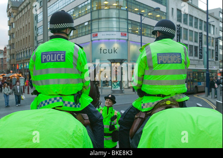 Berittene Polizei in Manchester UK Stockfoto