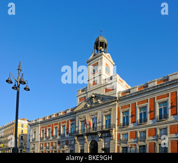 Madrid, Spanien. Puerta del Sol Casa de Correos (1768) Stockfoto