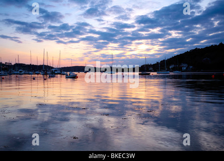 Sonnenuntergang am Crosshaven Bay, Co.Cork, Irland Stockfoto
