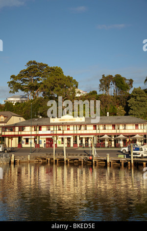 Licht auf der Esplanade, Strahan, westlichen Tasmanien, Australien Stockfoto