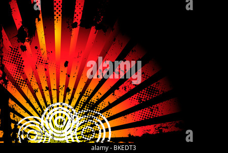 Gelbe und Orange Grunge Hintergrund Stockfoto