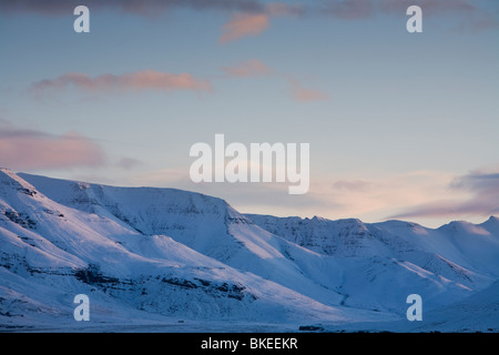 Mt. Esja, Ansicht von Reykjavik Island aus gesehen Stockfoto
