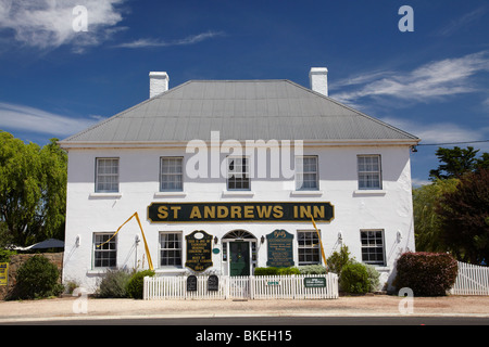 St Andrews Inn (1845 Coaching Inn), Cleveland, Midlands, Tasmanien, Australien Stockfoto