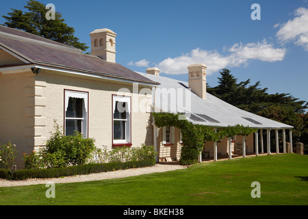 Haupthaus, Woolmers Estate, in der Nähe von Longford, Tasmanien, Australien Stockfoto