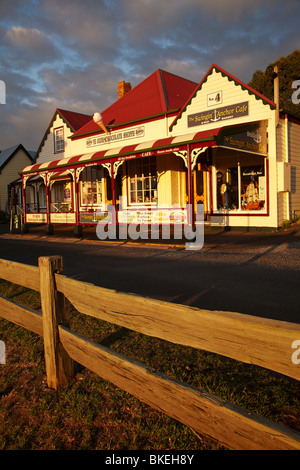 Historische Geschäfte, Kirche Street, Stanley, nordwestlichen Tasmanien, Australien Stockfoto