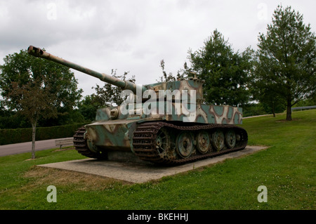 Tiger-Panzer in der Nähe von Vimoutiers Normandie Frankreich Stockfoto