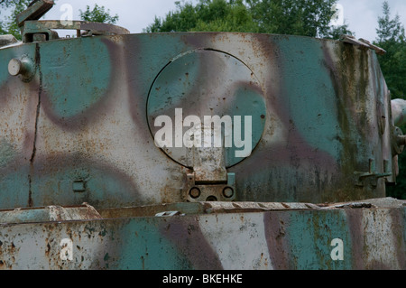 Tiger-Panzer in der Nähe von Vimoutiers Normandie Frankreich Stockfoto