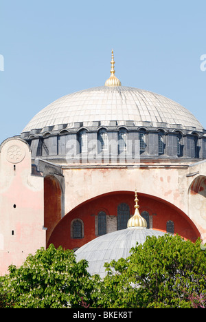 Kuppel der Ayasofya (Hagia Sophia, Aya Sofia, St. Sophia) Basilika - Kathedrale - Moschee, Istanbul Türkei, April 2010 Stockfoto