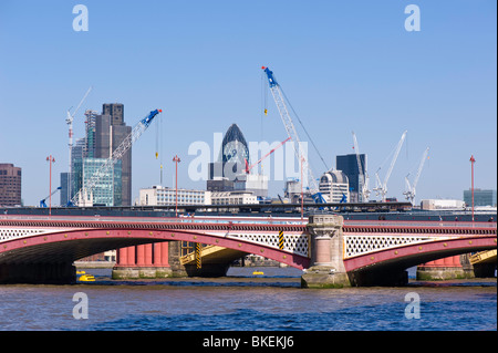 Blackfriers Brücke über die Themse, London, Vereinigtes Königreich Stockfoto