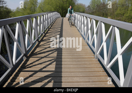 Fußgängerbrücke an der Themse in Kidlington 1 Stockfoto