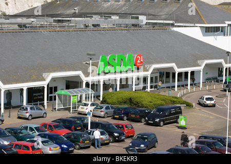 Einem ASDA Supermarkt in Brighton, Sussex. Stockfoto