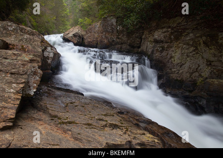 Chauga River Narrows, Chauga River Scenic Area, Andrews Pickens Ranger District, Sumter National Forest, South Carolina Stockfoto