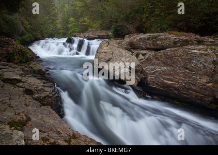 Chauga River Narrows, Chauga River Scenic Area, Andrews Pickens Ranger District, Sumter National Forest, South Carolina Stockfoto