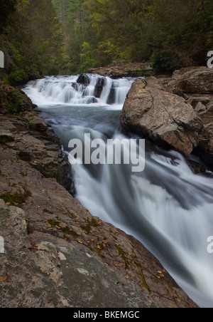 Chauga River Narrows, Chauga River Scenic Area, Andrews Pickens Ranger District, Sumter National Forest, South Carolina Stockfoto