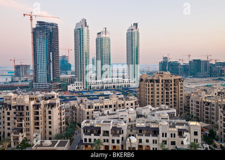 Neue Wohnung-Gebäude im Bau, Dubai, Vereinigte Arabische Emirate, Vereinigte Arabische Emirate Stockfoto