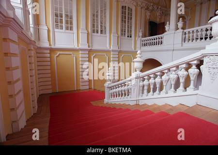 Rundale Palace ist eines der herausragendsten Bauwerke des Barock und Rokoko-Kunst in Lettland. Stockfoto