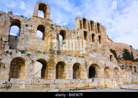 Odeon des Herodes Atticus auf Akropolis in Athen Stockfoto