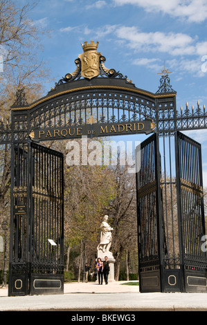 Park-unsere Stadt del Retiro Madrid-Spanien-Spanisch Stockfoto