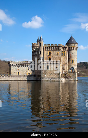 Château De La Roche bei Saint-Priest la Roche in der Nähe von Roanne, Frankreich Stockfoto