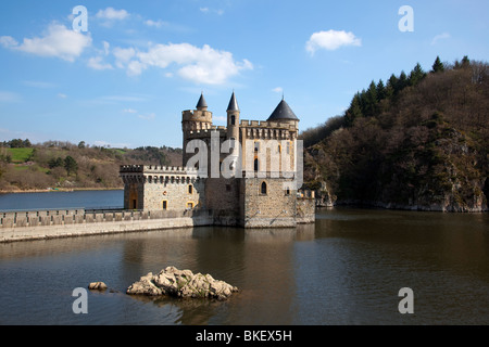 Château De La Roche bei Saint-Priest la Roche in der Nähe von Roanne, Frankreich Stockfoto