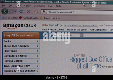 Amazon.Co.uk Webseite - nur zur redaktionellen Verwendung Stockfoto
