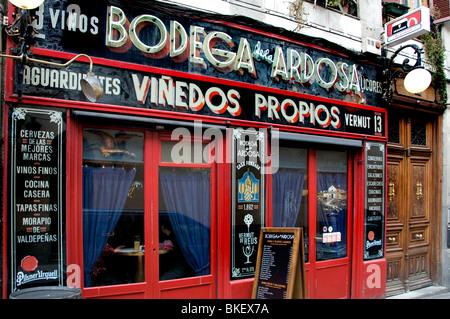 Bodega Ardose Old Madrid Spanien Bar Pub Cafe Restaurant Stockfoto