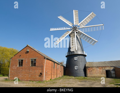 Heckington Windmühle 8 Segel Lincolnshire UK arbeiten Stockfoto