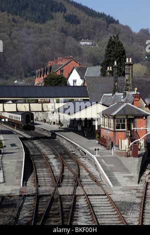 Erbe Steam Railway Station Llangollen Clwyd Nordwales Stockfoto