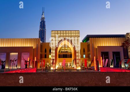 Dubai Mall, das größte Einkaufszentrum in der Welt und der Burj Khalifa, Dubai, Vereinigte Arabische Emirate, Vereinigte Arabische Emirate Stockfoto