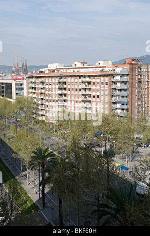 städtische Wohnungen in Barcelona Spanien im Bereich poblenou Stockfoto