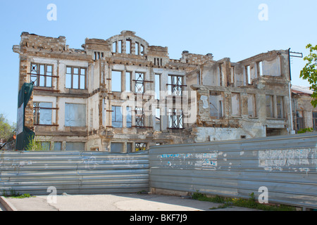 Ruinen in der Stadt. Stockfoto