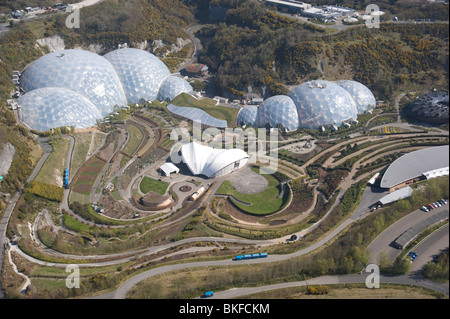 Luftaufnahme von Eden Project. St Austel, Cornwall. England. UK Stockfoto