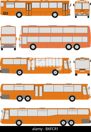 Fahrzeug-Bus-Formen Stockfoto