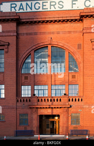 Die Haupttribüne Ibrox Stadium 150 Edmiston Laufwerk Govan Glasgow Schottland Stockfoto