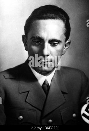 Goebbels, Joseph, 29.10.1897 - 1.5.1945, deutscher Politiker (NSDAP), nationalsozialistischer Propagandaminister 1933 - 1945, Porträt, 1930er Jahre, Stockfoto
