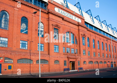 Die Haupttribüne Ibrox Stadium 150 Edmiston Laufwerk Govan Glasgow Schottland Stockfoto