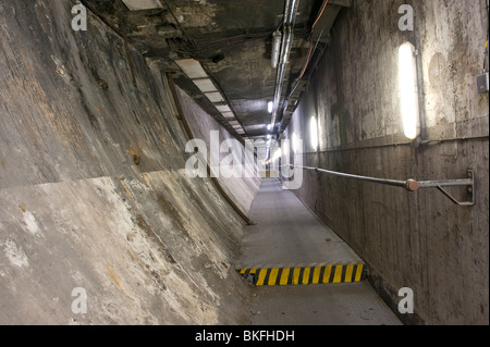 Unter Birkenhead Mersey Queensway Tunnel Liverpool UK Stockfoto