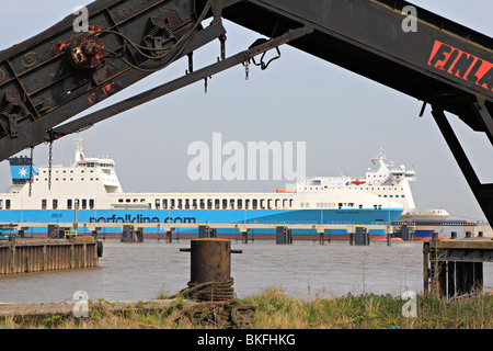 Humber Sea terminal Immingham dockt Lincolnshire Humberside England uk gb Stockfoto