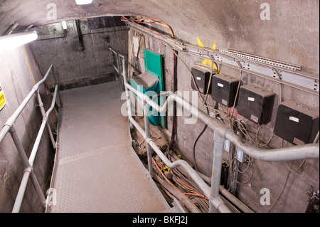 Unter Birkenhead Mersey Queensway Tunnel Liverpool UK Stockfoto