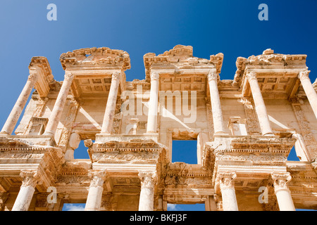 Der Celsusbibliothek bei Ephasus, die eine alte römische und griechische Stadt in der Provinz Izmir in der Türkei ist. Stockfoto