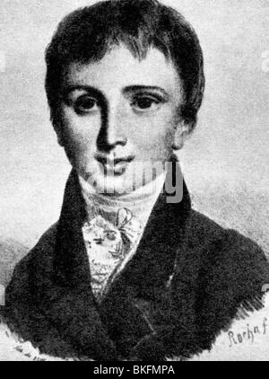 Liszt, Franz, 22.10.11.11, 31.7.1886, ungarischer Komponist und Pianist, als Kind, elf Jahre alt, 1823, Stockfoto