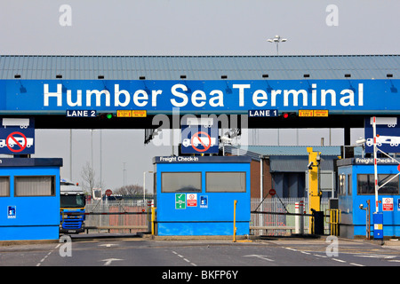 Humber Sea terminal Immingham dockt Lincolnshire Humberside England uk gb Stockfoto