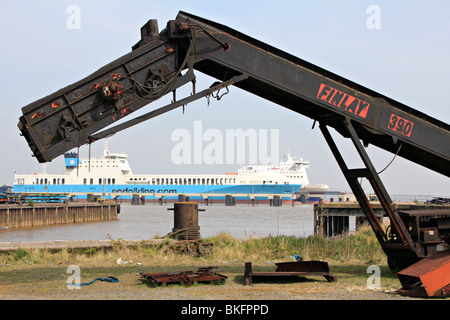 Humber Sea terminal Immingham dockt Lincolnshire Humberside England uk gb Stockfoto