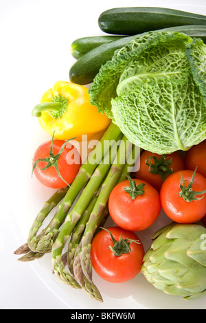 Frische verschiedene Gemüse Stockfoto