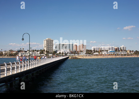 St Kilda Pier, Melbourne, Victoria, Australien Stockfoto