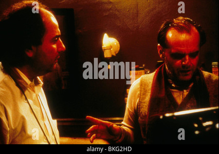 HECTOR BABENCO (DIR) PORTRÄT AUF SET WOLFSMILCH (1987) MIT JACK NICHOLSON HTBB 002 Stockfoto