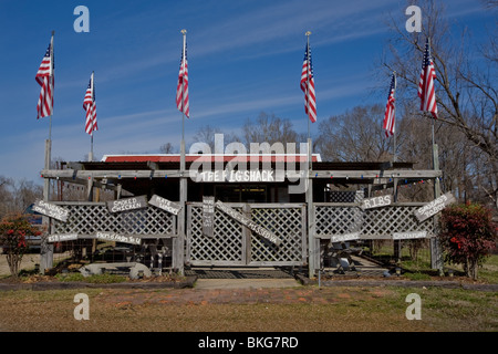 Die Schwein-Hütte, ein Restaurant in Yazoo City, Mississippi Stockfoto